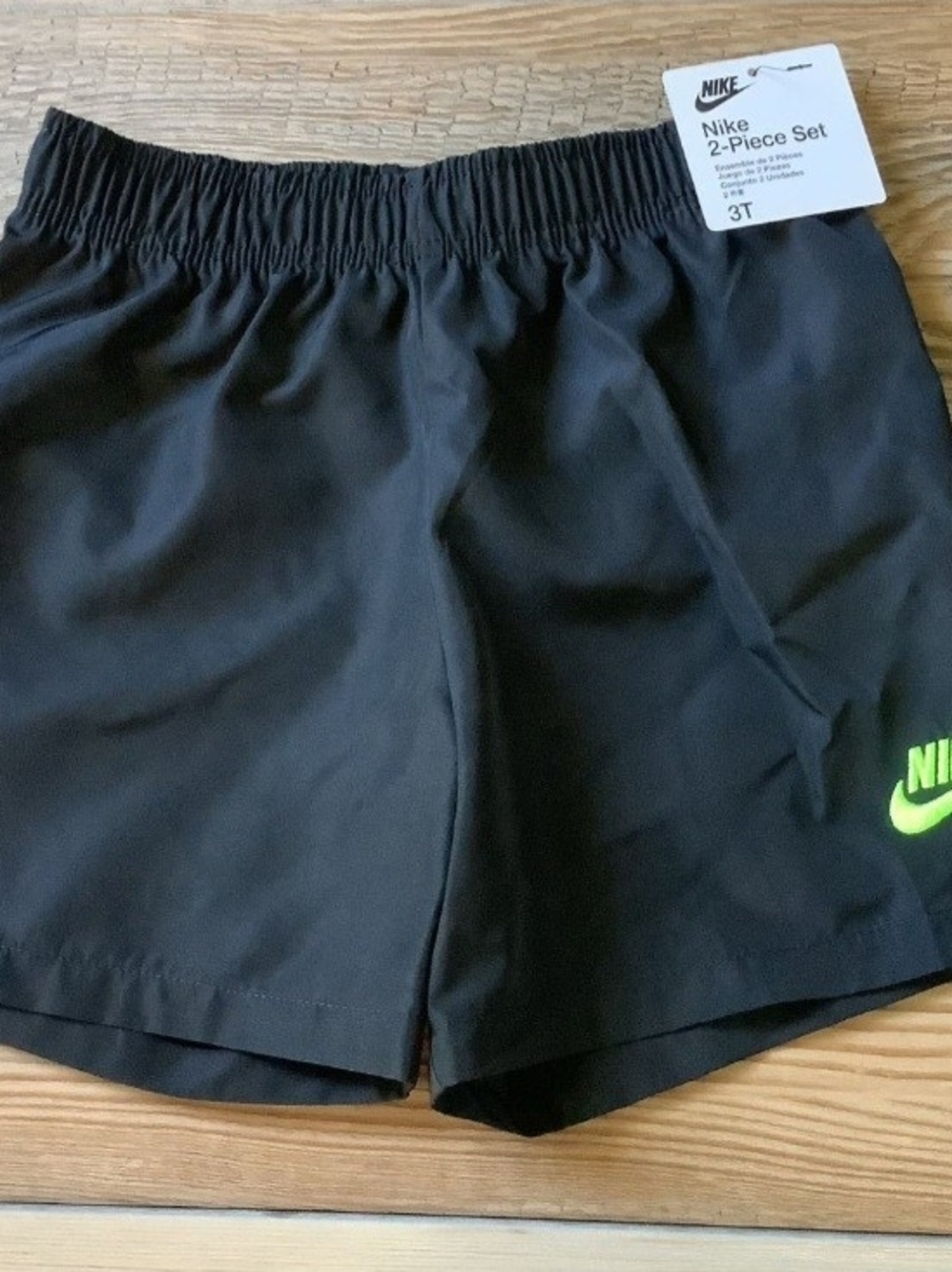 Nike Dri-Fit Boys Green and Black Shorts Set Size 3T(NWT) - Picture 3 of 4